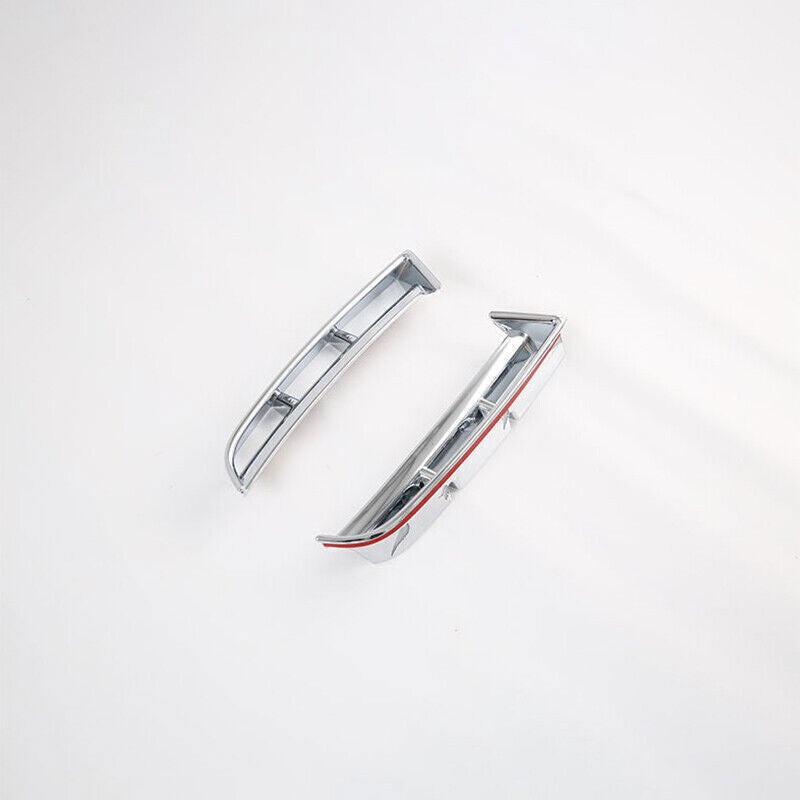 for Hyundai for Tucson 2023 Chrome Front Headlight Lamp Air Inlet Frame Cover 2pc n