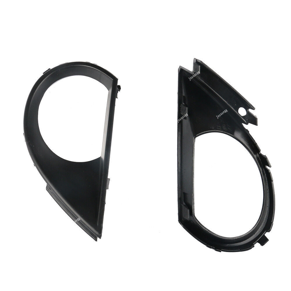 Pair Front Bumper Fog Light Lamp Grille Cover Trim Frame for Audi Q7 2010-2015