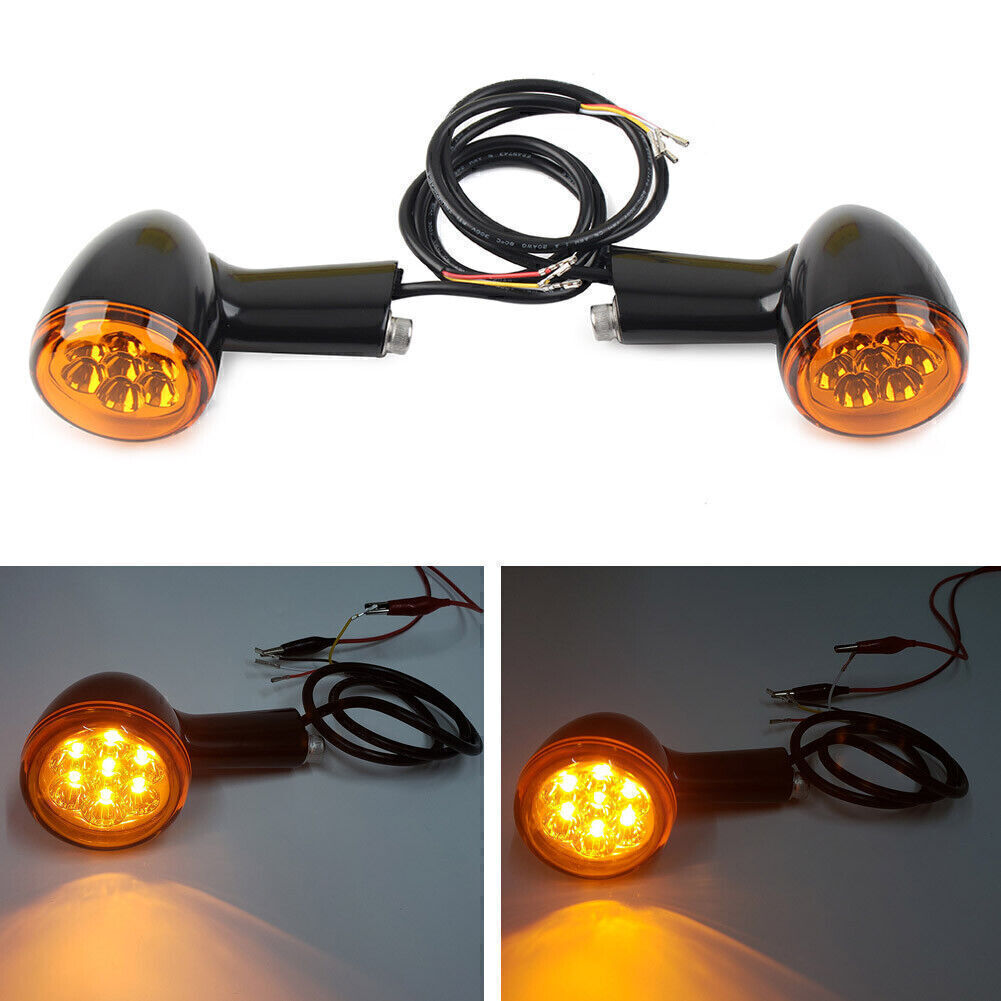 for Harley Sportster XL LED Rear Turn Signals Integrated Running Light Q