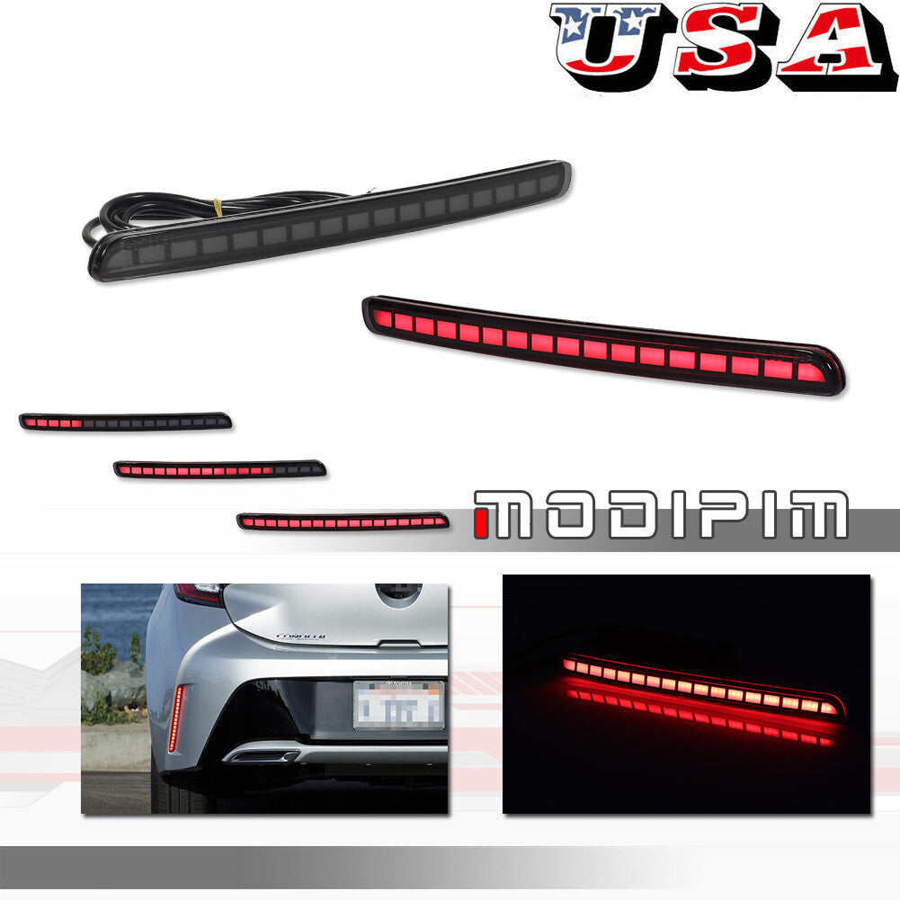 2019 - 2023 LED Rear Fog Light / Brake Light for *a for Corolla Hatchback - v