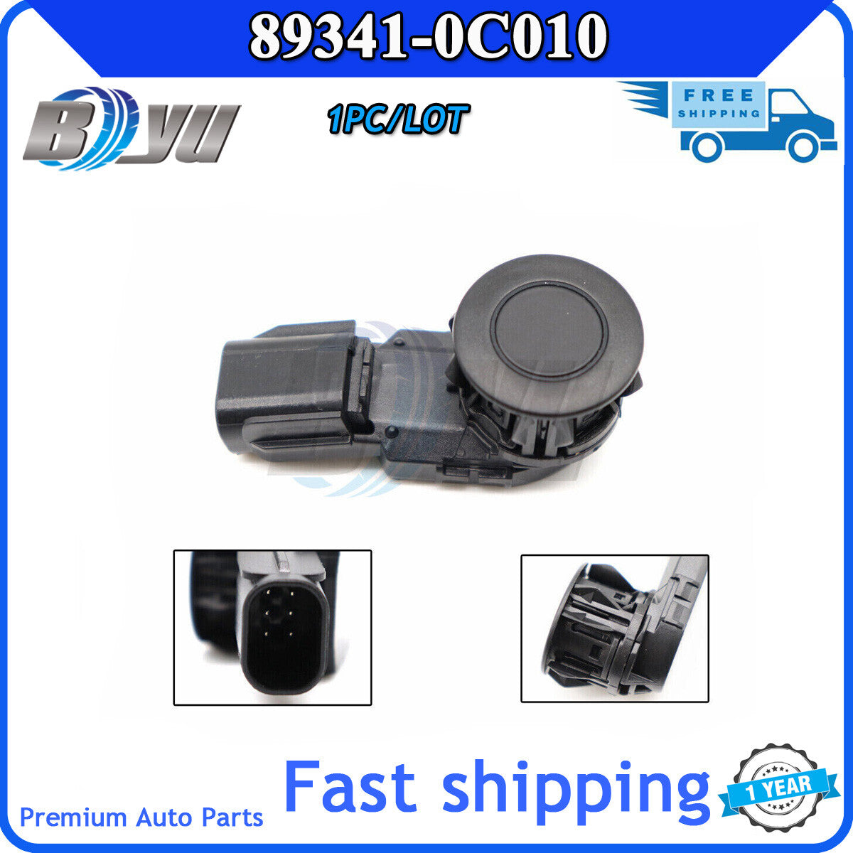 Parking assist sensor for black bumper RAV4 TUNDRA TACOMA 4.0L 4.6L 13-16- v