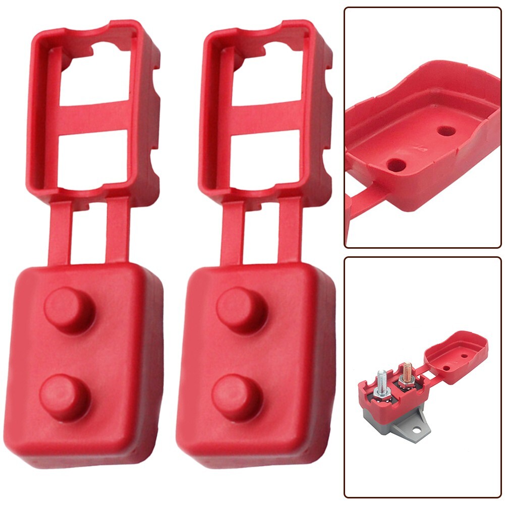 2Pcs Circuit Breaker Cover Protective Sleeve 12V 24V Automatic Reset Stud Type v