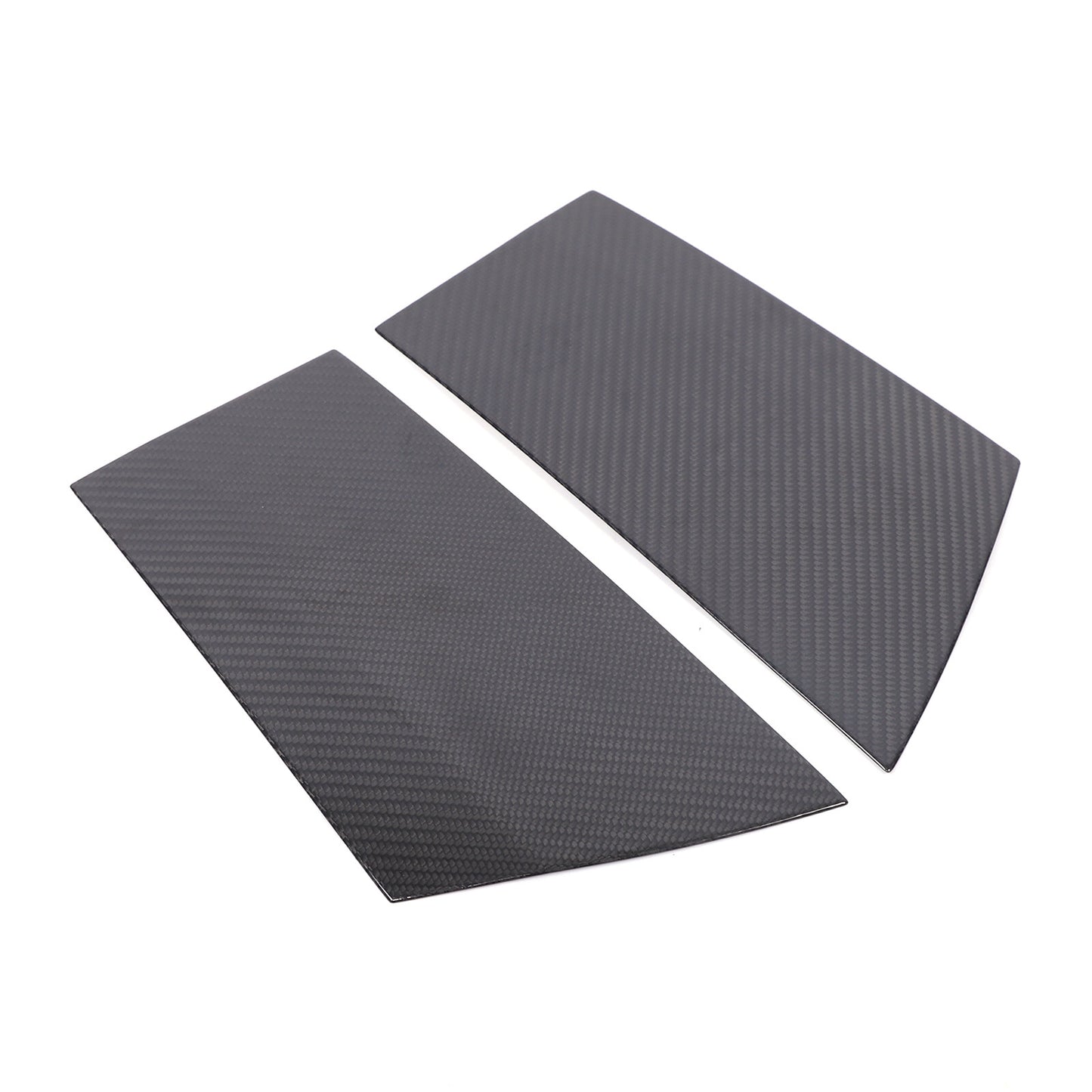 carbon fiber exterior window pillar trim covers for Nissan 370Z (2009-20)
