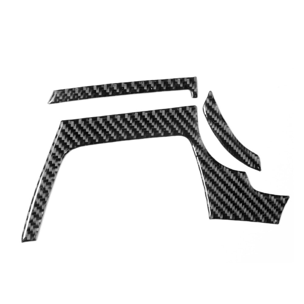 Red Carbon Fiber Rear Center Armrest Cup Holder Trim for Dodge Durango 2014-2020 v