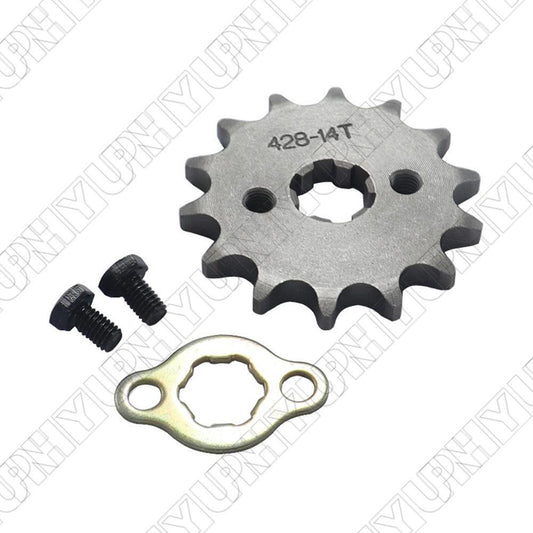 23801-121-000 Front Chain Sprocket 14-Teeth 17MM for Honda CB100K XL125 428-14T Q