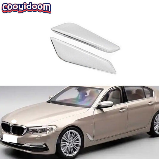 for BMW 5 Series G30 2018-2022 ABS Chrome Front Side Door Fender Cover Trim 2pcs