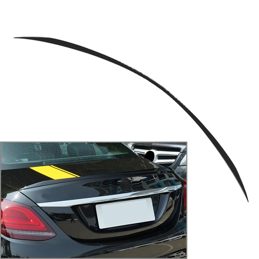 Rear Trunk Spoiler Wing Fit for Benz C-Class W205 C180 C200 C260 C43 C63 15-21 Black
