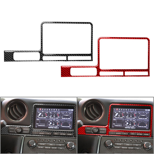 LHD Car Auto GPS Navigation Panel Cover Trim for Nissan GTR R35 2008-2016