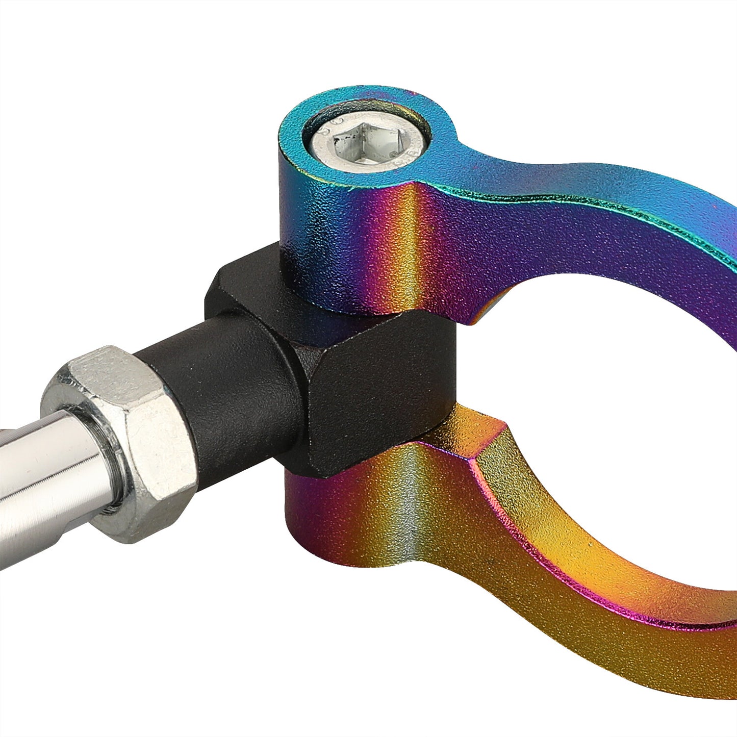 Heavy Duty Neo Chrome Folding Tow Hooks Racing Towing Fits for Cherokee Compass Q