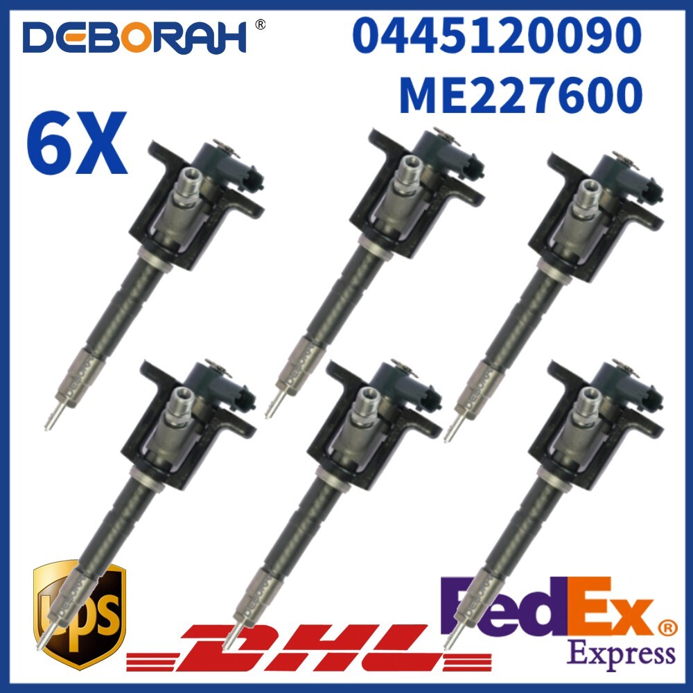 6PCS 0445120090 Diesel Injector Set ME227600 for Mitsubishi ME227600 ME225190 MB