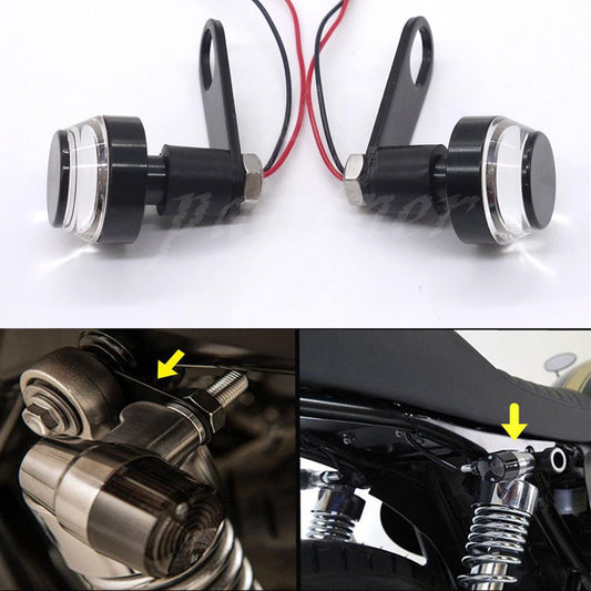Motorcycle Turn Signal Light Rear Shock Bracket Relocater Holder For Cafe Racer Q