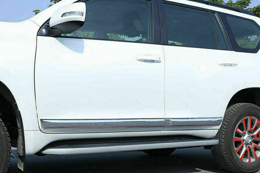 for Land Cruiser Prado 2010-2021 Chrome ABS Side Door Body Anticollision Trim 4x