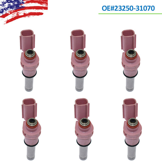 6x 23250-31070 for LEXUS GS350 GS450H IS300 IS350 RC300 Fuel Injectors