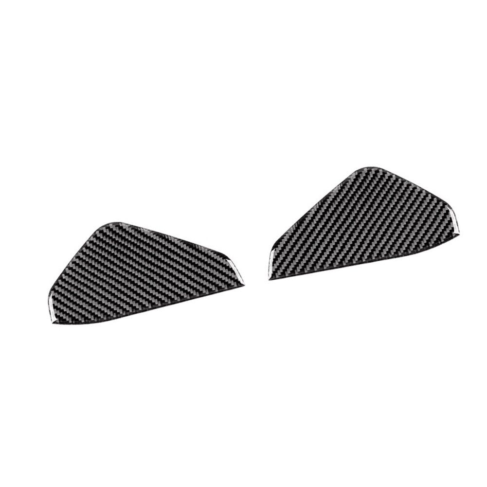 3Pcs Carbon Fiber Front Steering Wheel Cover Kit for Subaru Forester 2013-2018 v