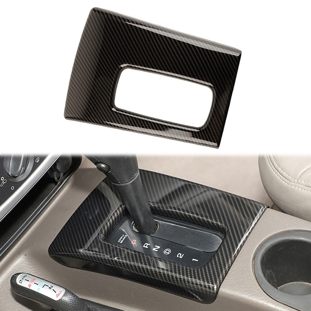 Central Control Gear Shift Panel Cover Trim for Jeep Liberty 1999-06 Carbon ABS