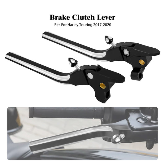Black Brake Clutch Levers for Harley Touring Street Electra Road Glide 2017-2020 Q