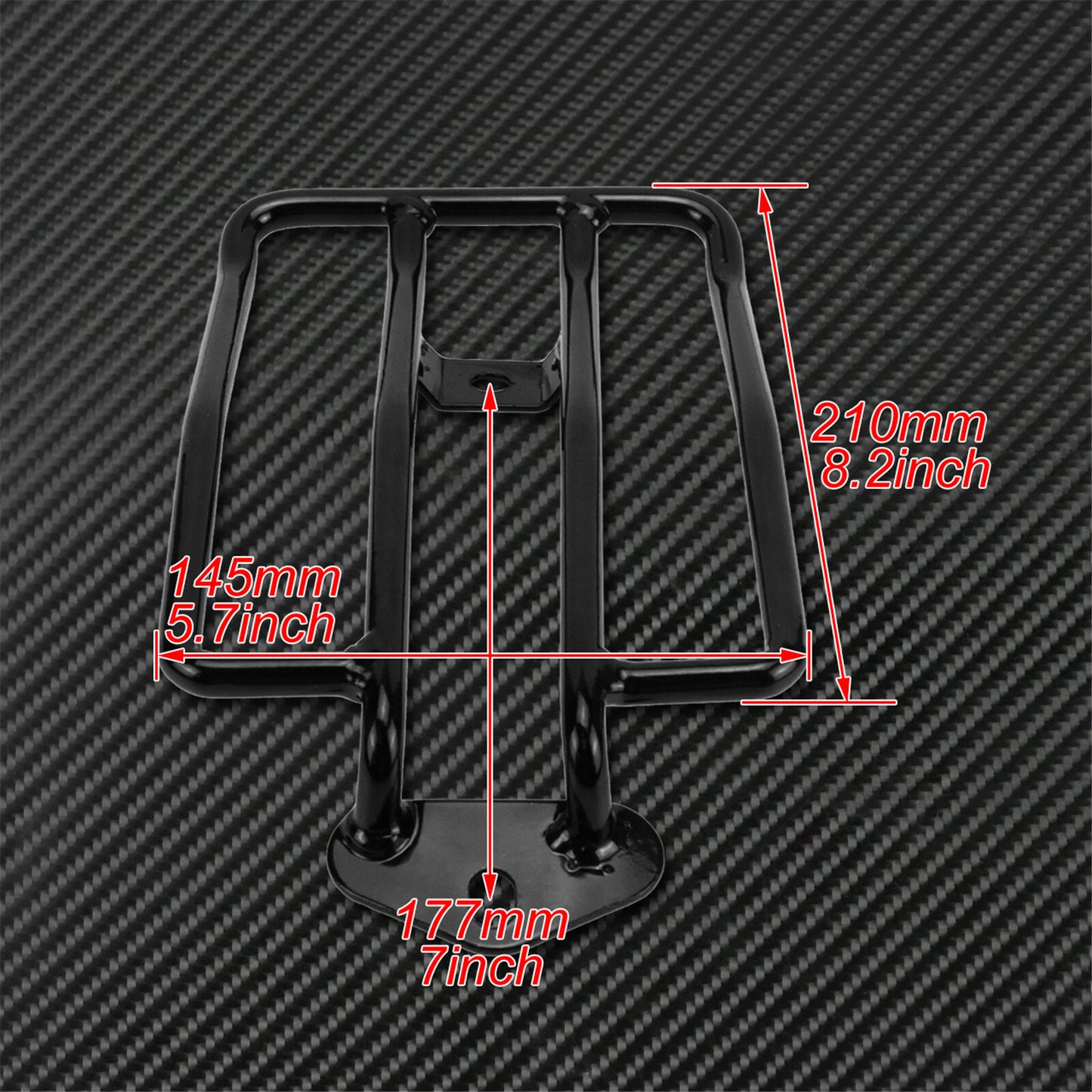 Gloss Black Motorcycle Solo for Seat Carrier Luggage Rack Fit For Sportster 2004-20 Q