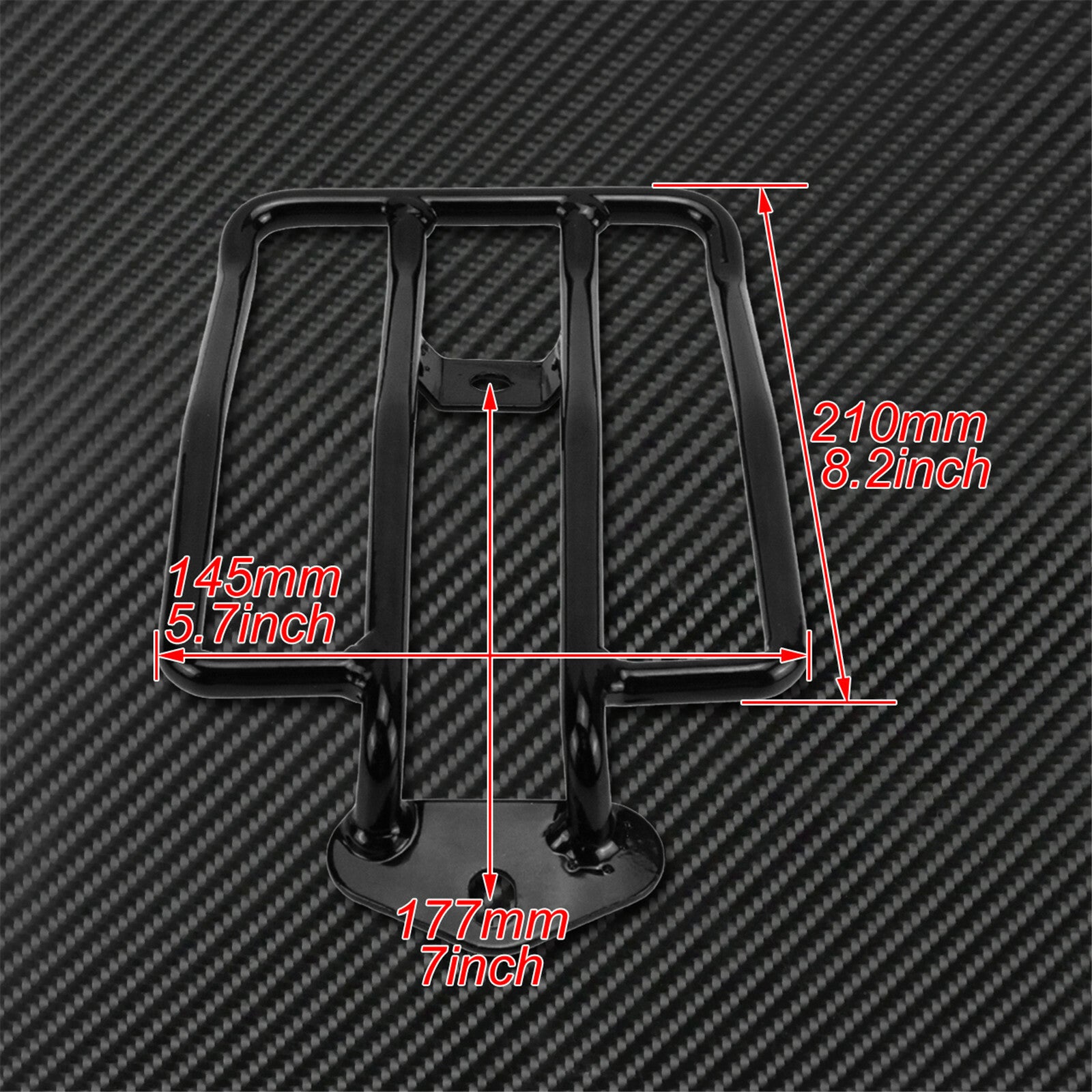 Gloss Black Motorcycle Solo for Seat Carrier Luggage Rack Fit For Sportster 2004-20 Q