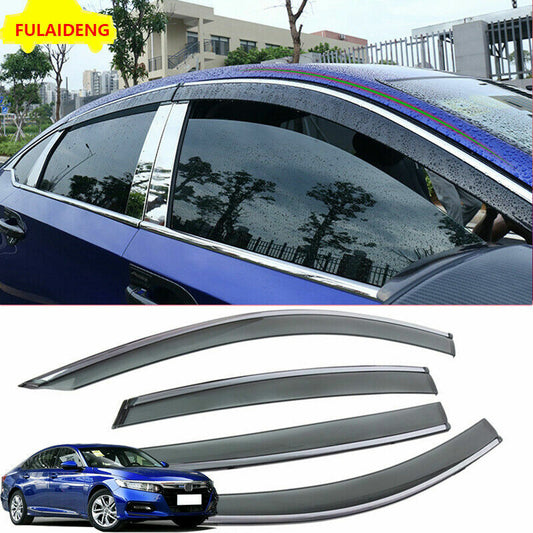 for Honda Accord 2018-2021 Car Window Sun Vent Visor Rain Guards Sun Rain Shield