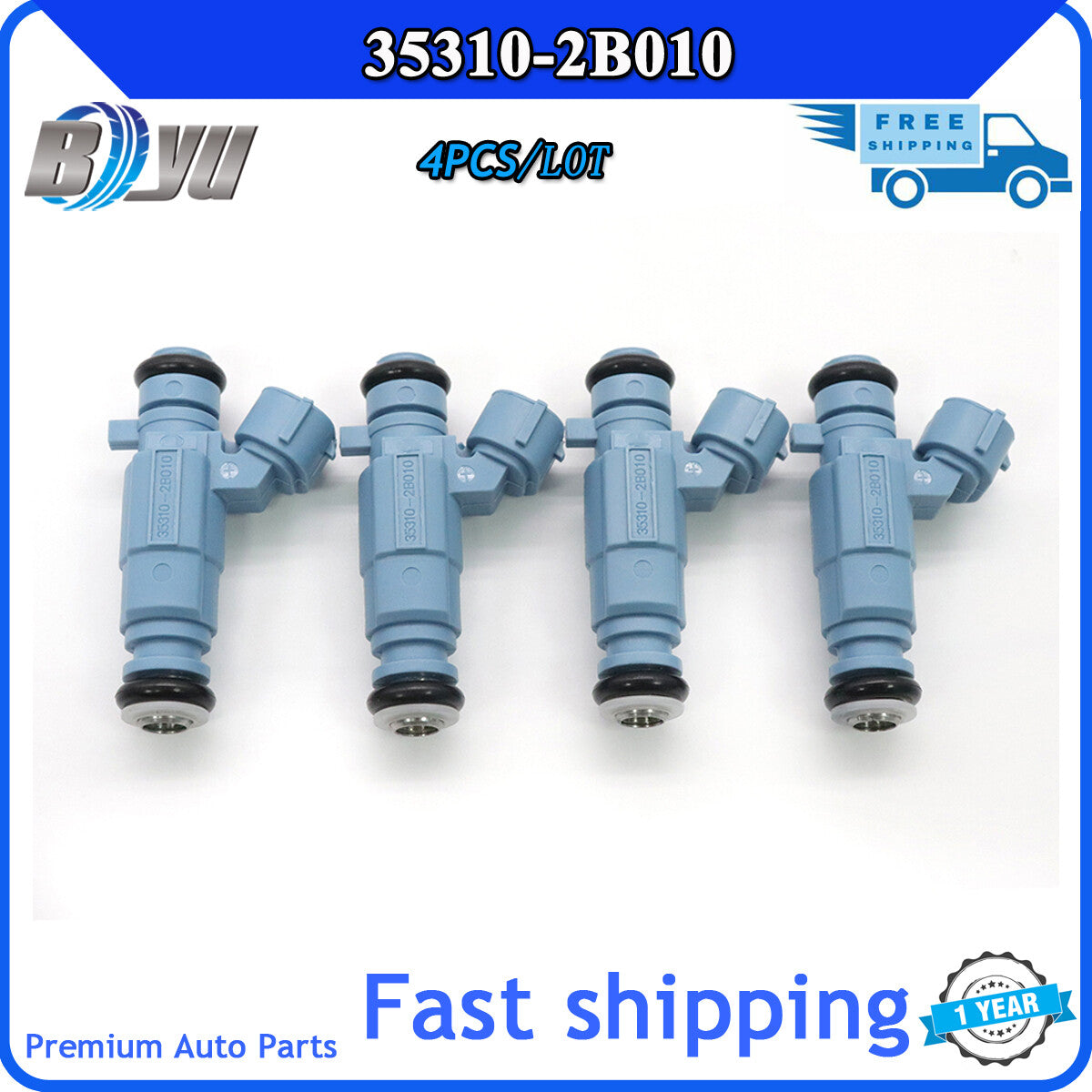 35310-2B010 4-piece fuel injector nozzle engine valve for Hyundai Sonata and for Kia cars - v