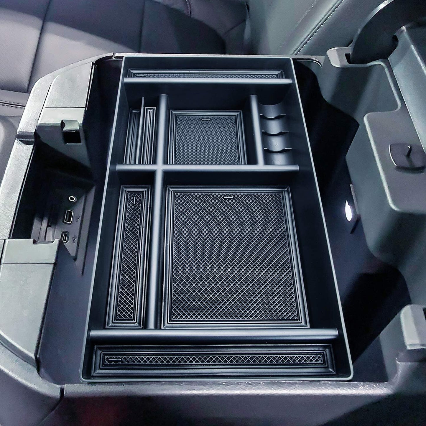 Storage box/organizer for the center console of a 2019-2024 for GMC for Sierra 1500 - n
