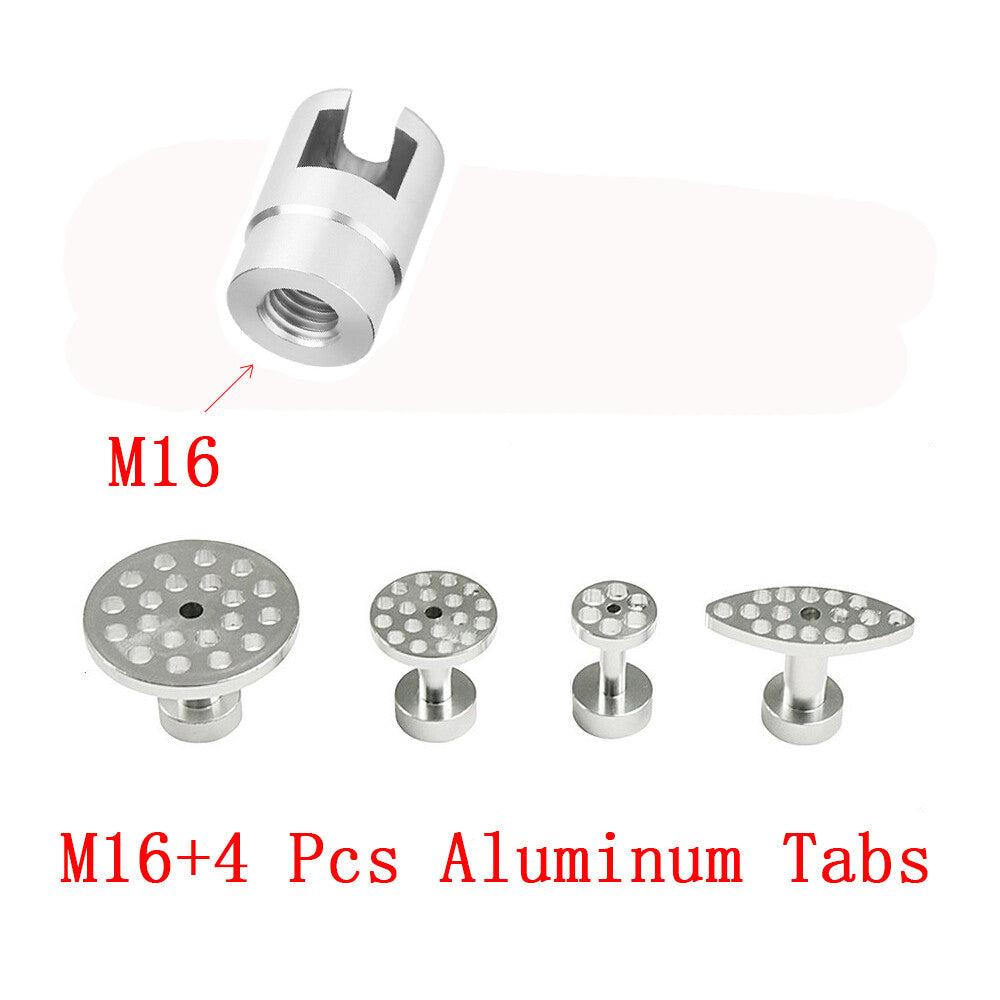 Car Iron Alloy Dent Puller Head Adapter,M16 Sliding Hammer and Pull Tabs v