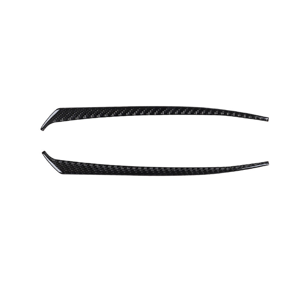Red Carbon Fiber Headlight Switch Cover Trim For W211 2003-2009 v