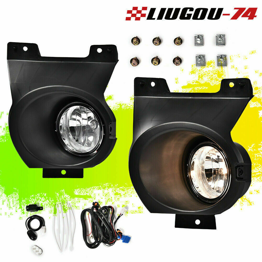2-Piece Set Clear Driving Fog Lights with Bulbs Brand New Fits 2011 - 2014 for F150 - v