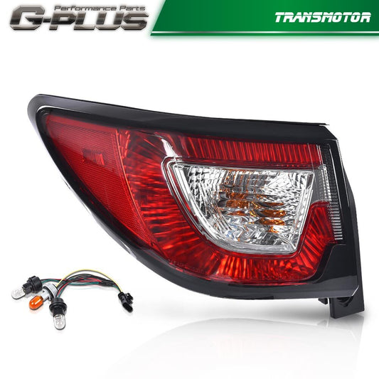 Tail Light Fits 2013 - 2017 for Traverse Left Driver Side Halogen Light with Bulb - v