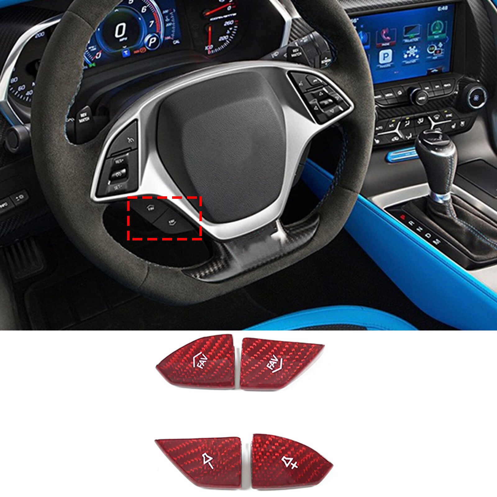 4-Pack ABS Carbon Fiber Door Handle Trim Cover for Maverick 2022-2023- v