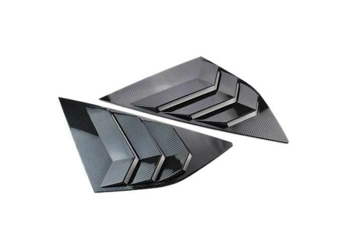 2P Carbon Fiber Vent Window Scoop Louver Cover for Ford Focus Hatchback 2012-18