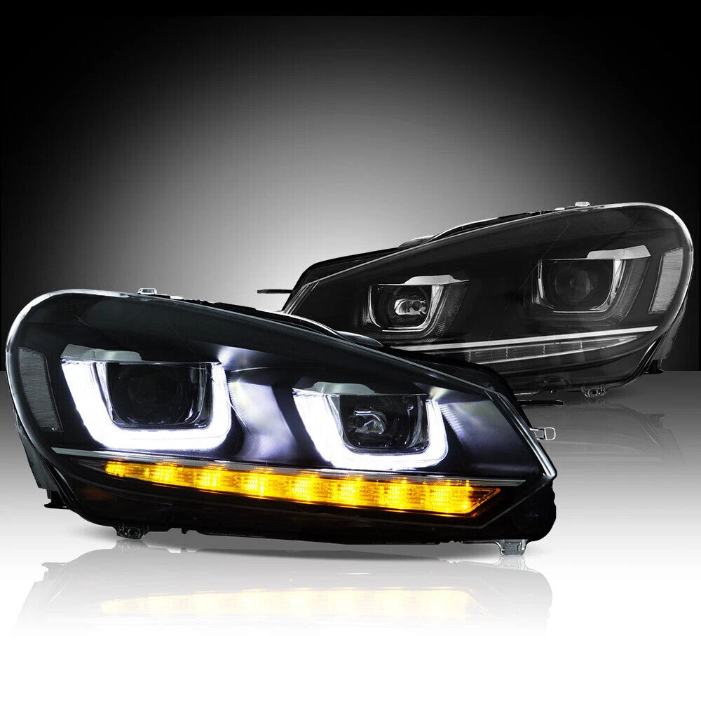 LED headlights for 2010-2014 for Volkswagen for Golf 6 MK6/ for Jetta Wagon.
