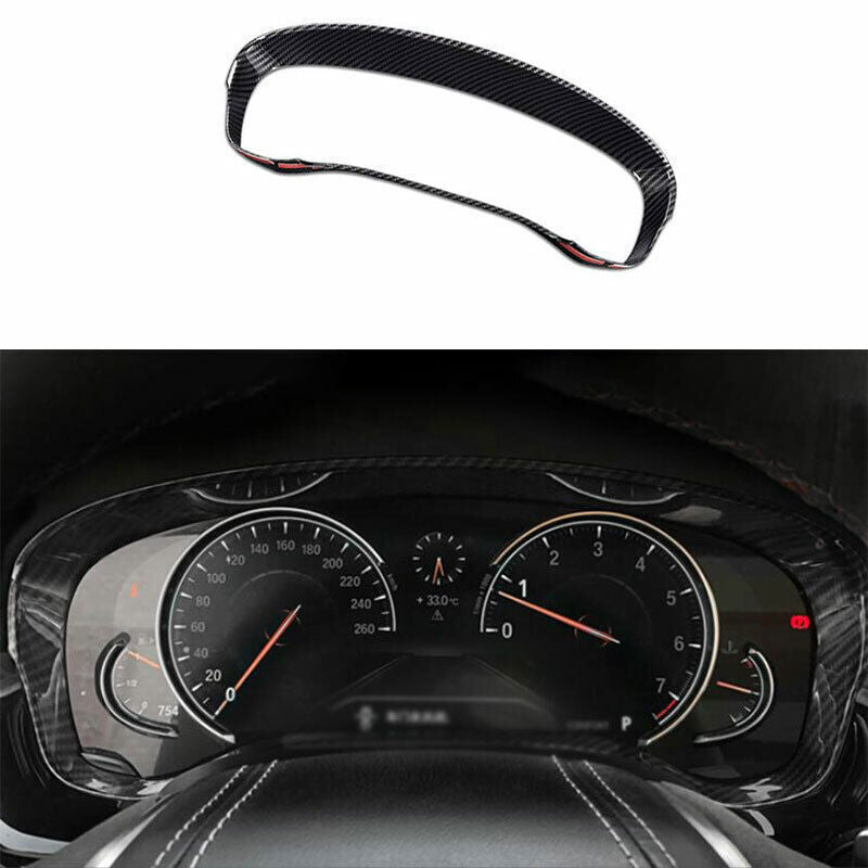 for BMW 5 Series 2018-2023 ABS Carbon Fiber Dashboard Frame Decor Cover Trim 1P