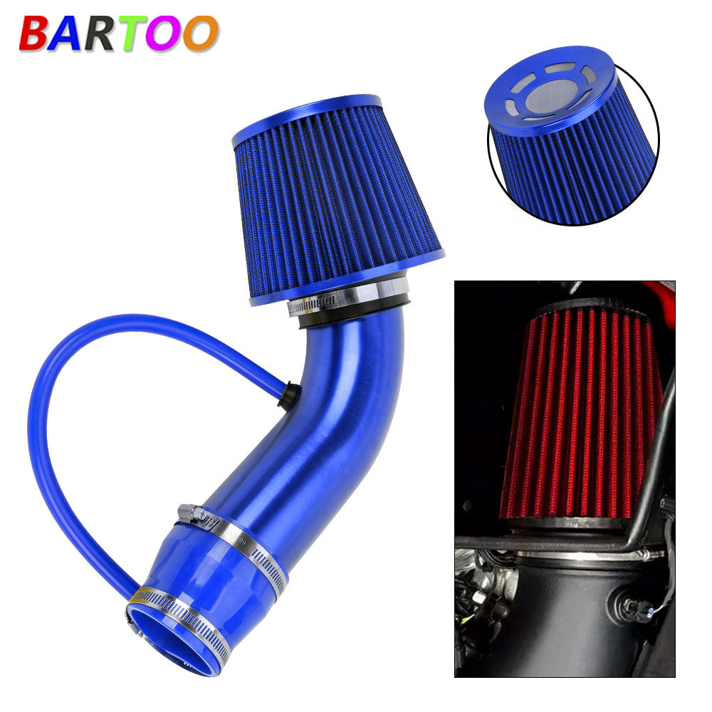3 Car Cold Air Intake Filter Induction Kit Pipe Power Flow Hose System 76mm