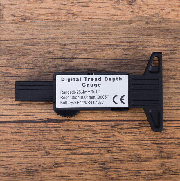 Car Tire Pattern Texture Depth Electronic Ruler Tyre Tread Gauge Measuring Tool