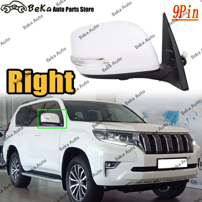 for Toyota for Land Cruiser Prado 150 Series 2013-2022 Right Side Door Mirror 9 Pin