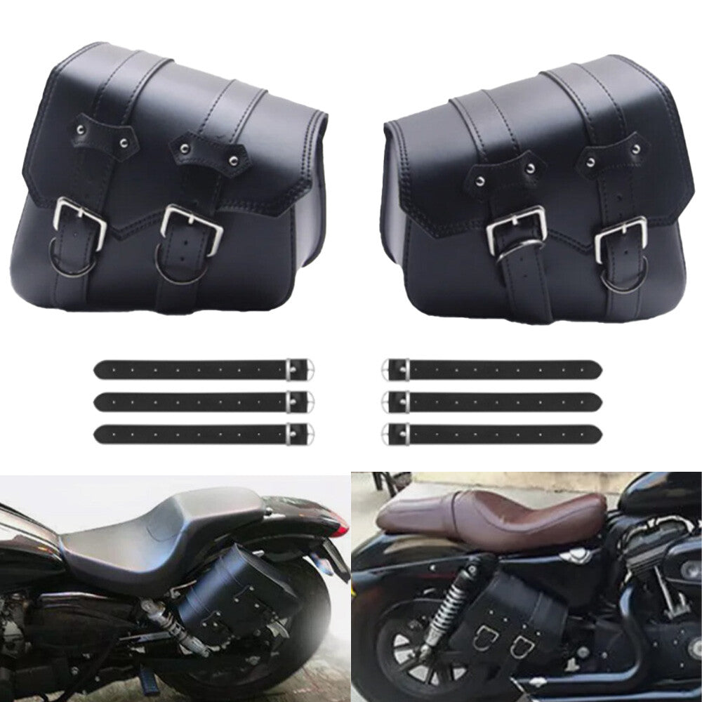 A pair of motorcycle side saddlebag tool bags for Harley-Davidson Sportster XL883 1200- n