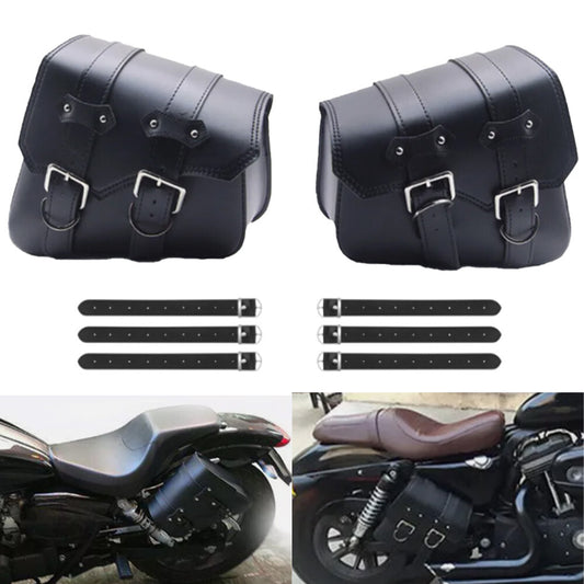 A pair of motorcycle side saddlebag tool bags for Harley-Davidson Sportster XL883 1200- n