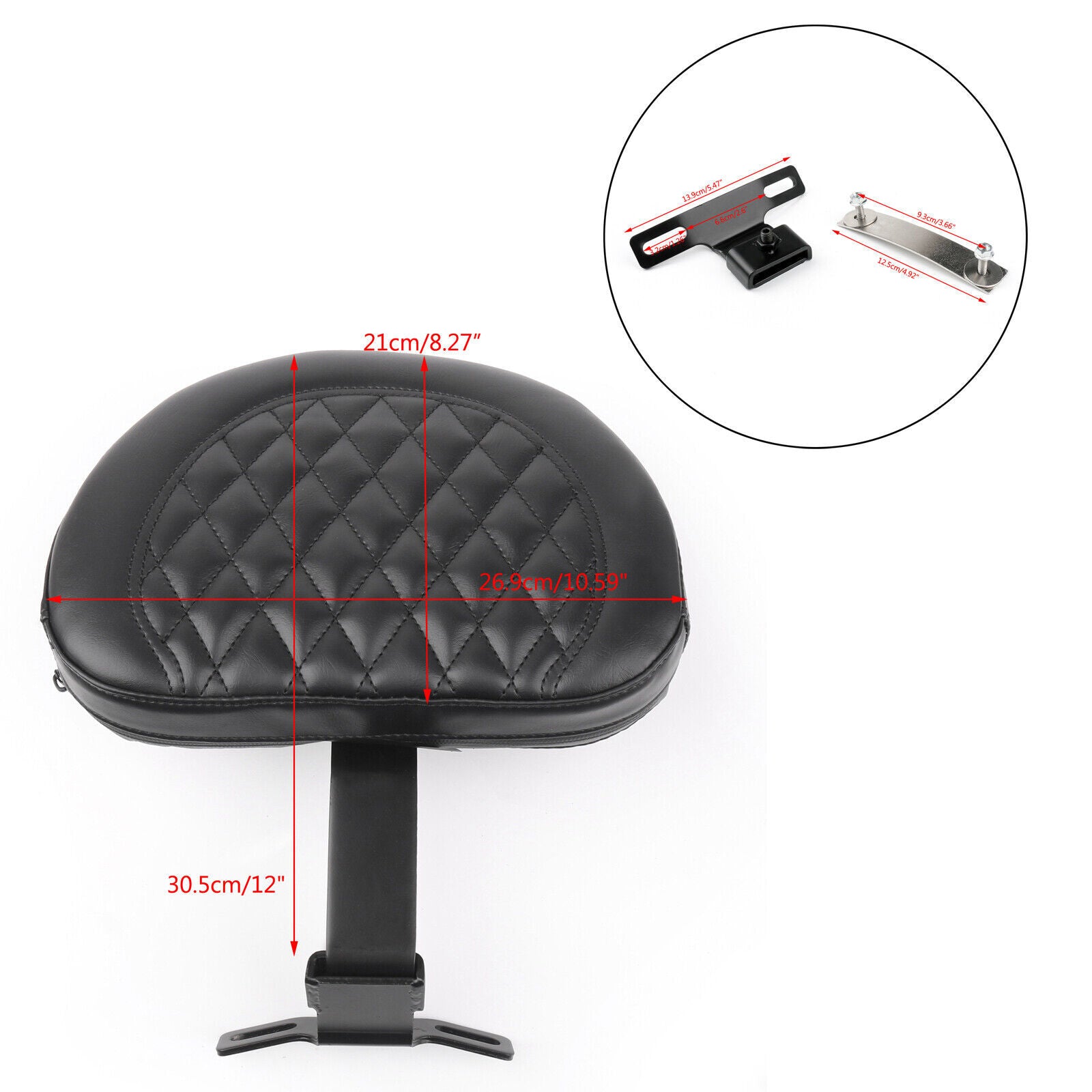 Motorcycle backrest cushion fits for Harley Heritage Softail Fatboy model 2007-2017