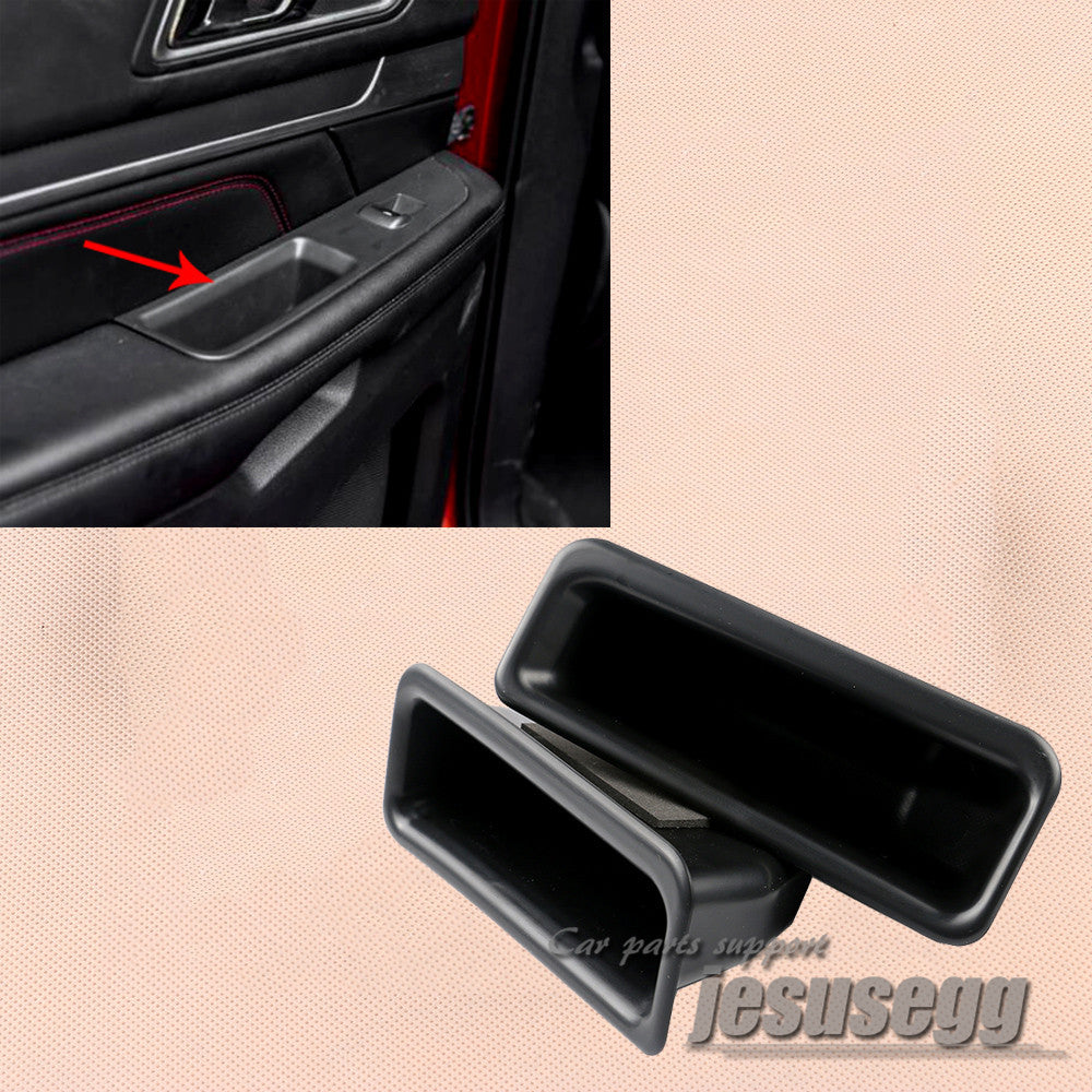Armrest Rear Door Interior Side Car Door Storage Box for Ford Explorer 2016 2107 Q