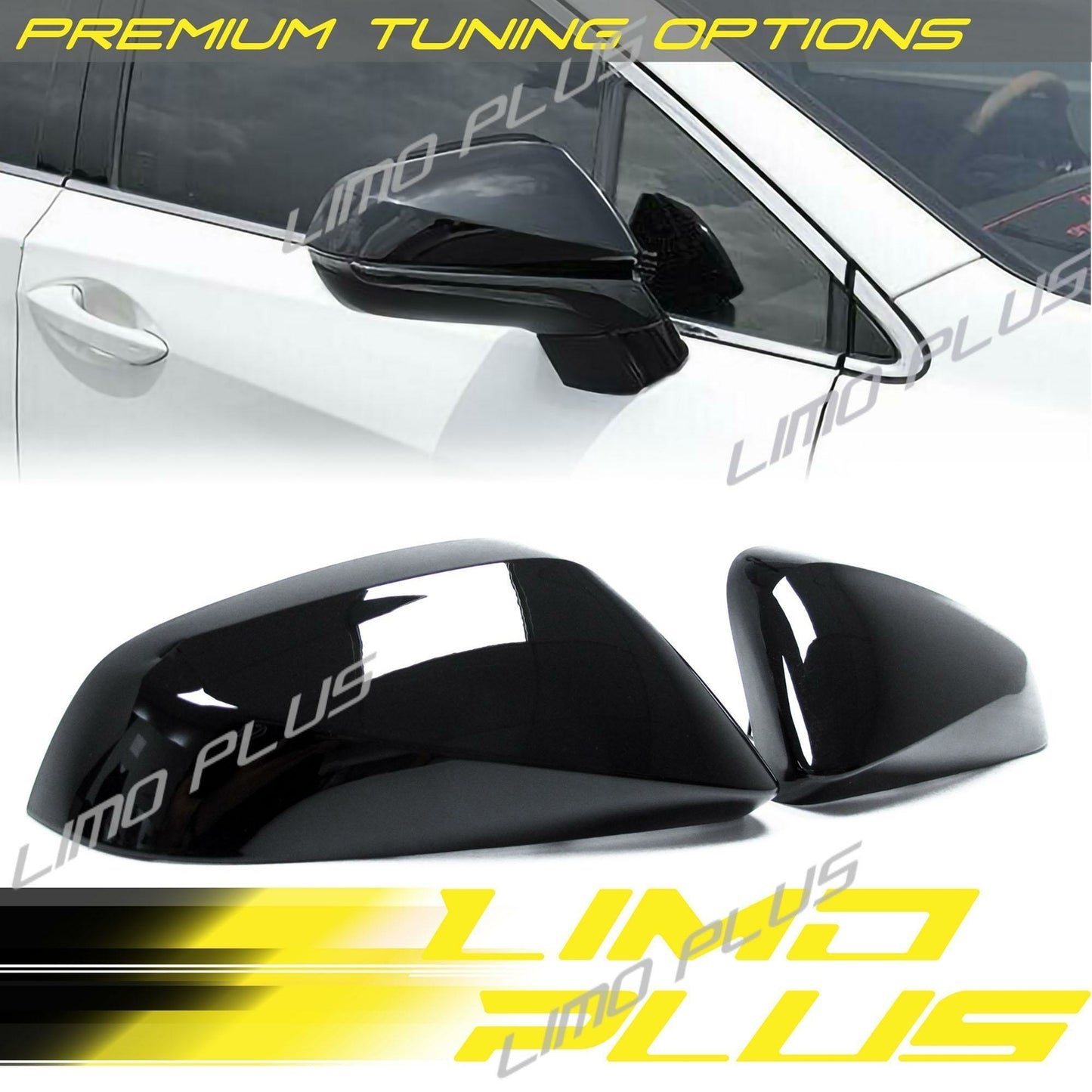 Gloss Black Side Mirror Cover Replacement for for Lexus NX RX 2015-2021- v