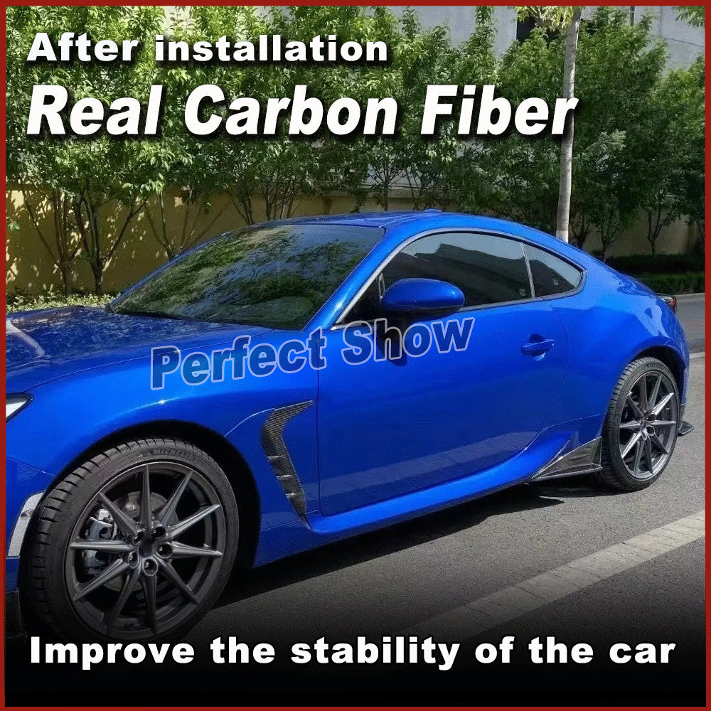 for Toyota GR86 for Subaru BRZ 2022-23 REAL Carbon Side Skirt Splitter Winglets Lip