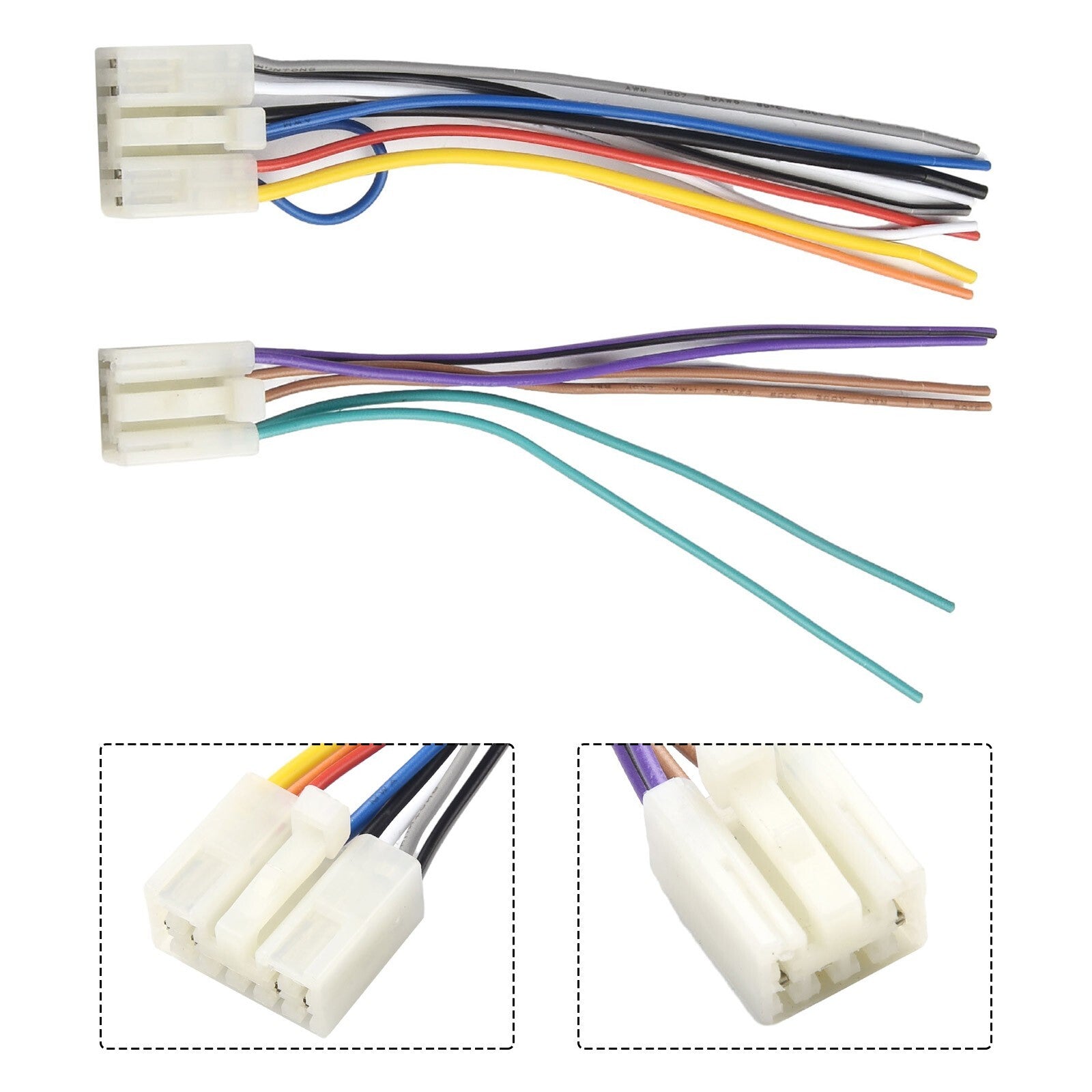 Suitable for wear-resistant and corrosion-resistant male wire harness threaded connectors.