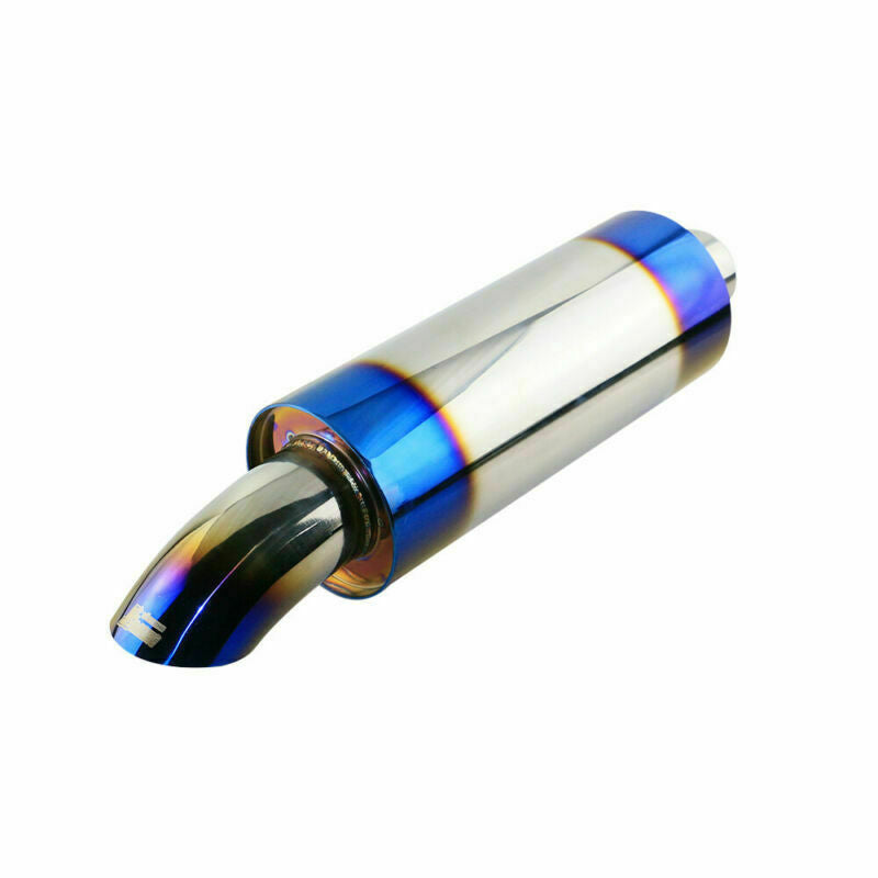 2 ID 3.5 OD Sport Great Sound Straight Single Exhaust Muffler Tip 5 Body