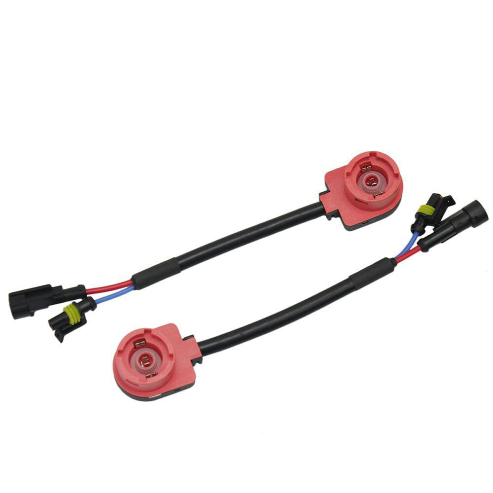 2PCS D2S D2R D2C D4S D4C D4R HID Xenon Ballast AMP Socket Adapter Harness Cable