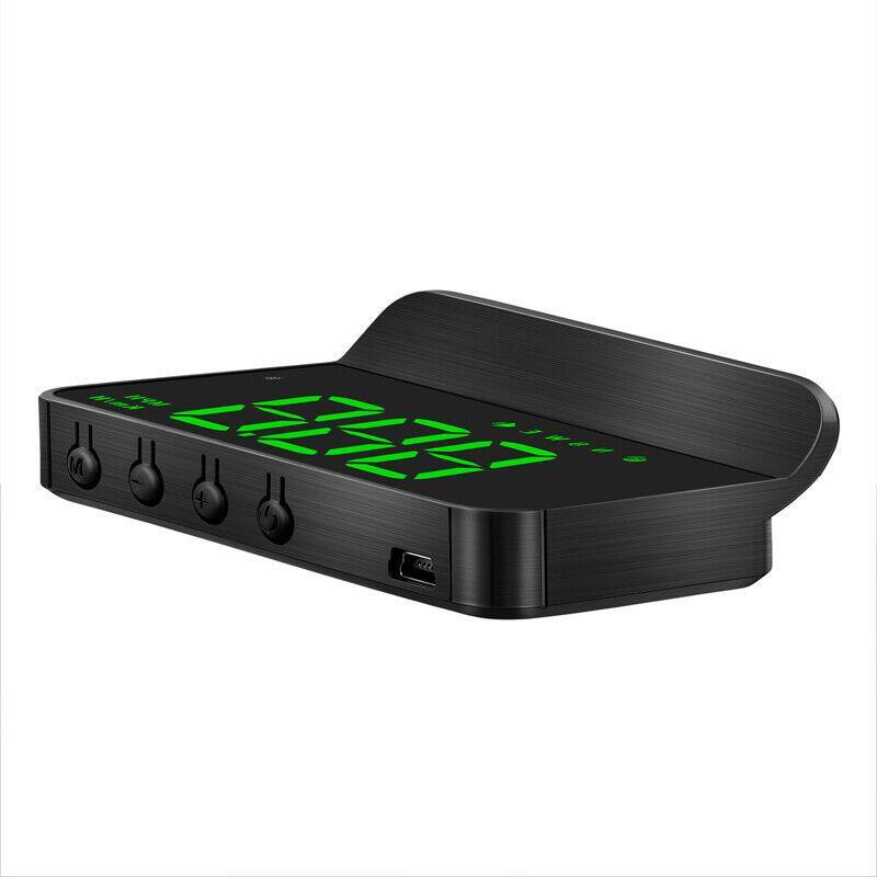 Car SUV Digital Speedometer HUD Head-Up Display Overspeed Warning Compass Driving - n