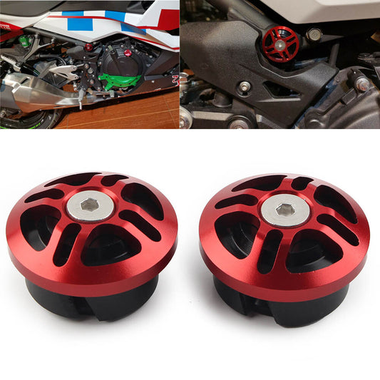 Frame Hole Cover Fairing Bolt Plug Cap Red for KAWASAKI 250 400 Z400 18-20