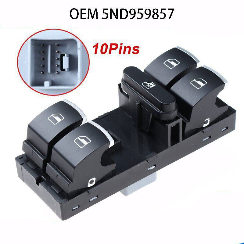 for VW for Tiguan for Golf for Jetta CC for Passat Front Left Power Window Master Control Switch