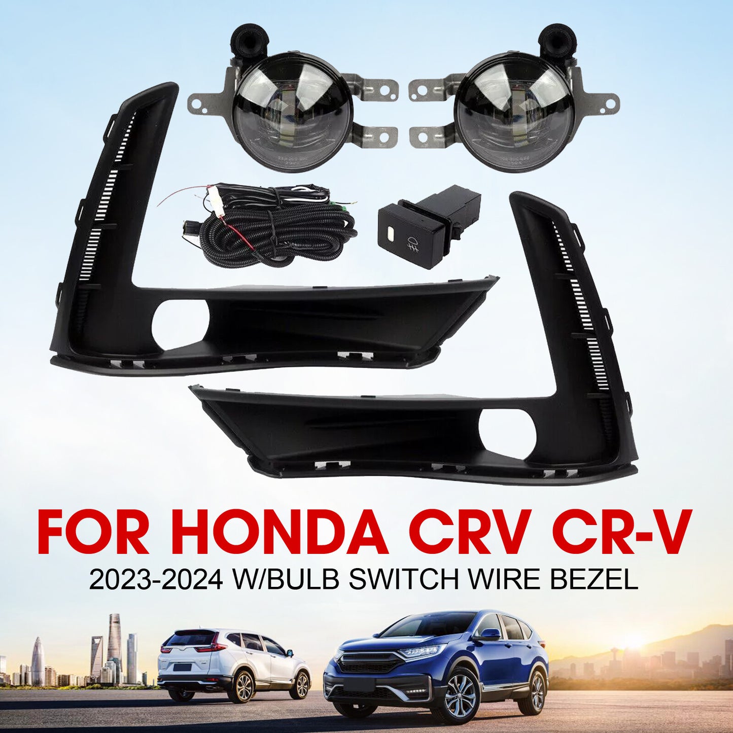 LED fog lights and turn signals with bulbs for Honda CR-V (2023-2024)