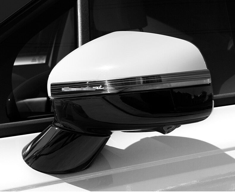 for Kia Carnival 2022-2023 black Steel Car Rear View Side Door Mirror Strip Trim